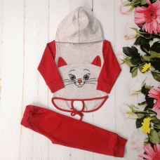 Костюм "Котик" с капюшоном для девочки 